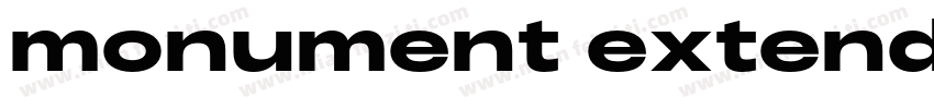 monument extended me字体转换